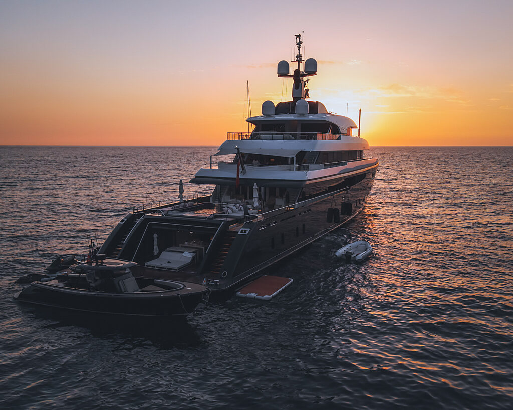 Superyacht Sunset Chamois Crew phillipdavies