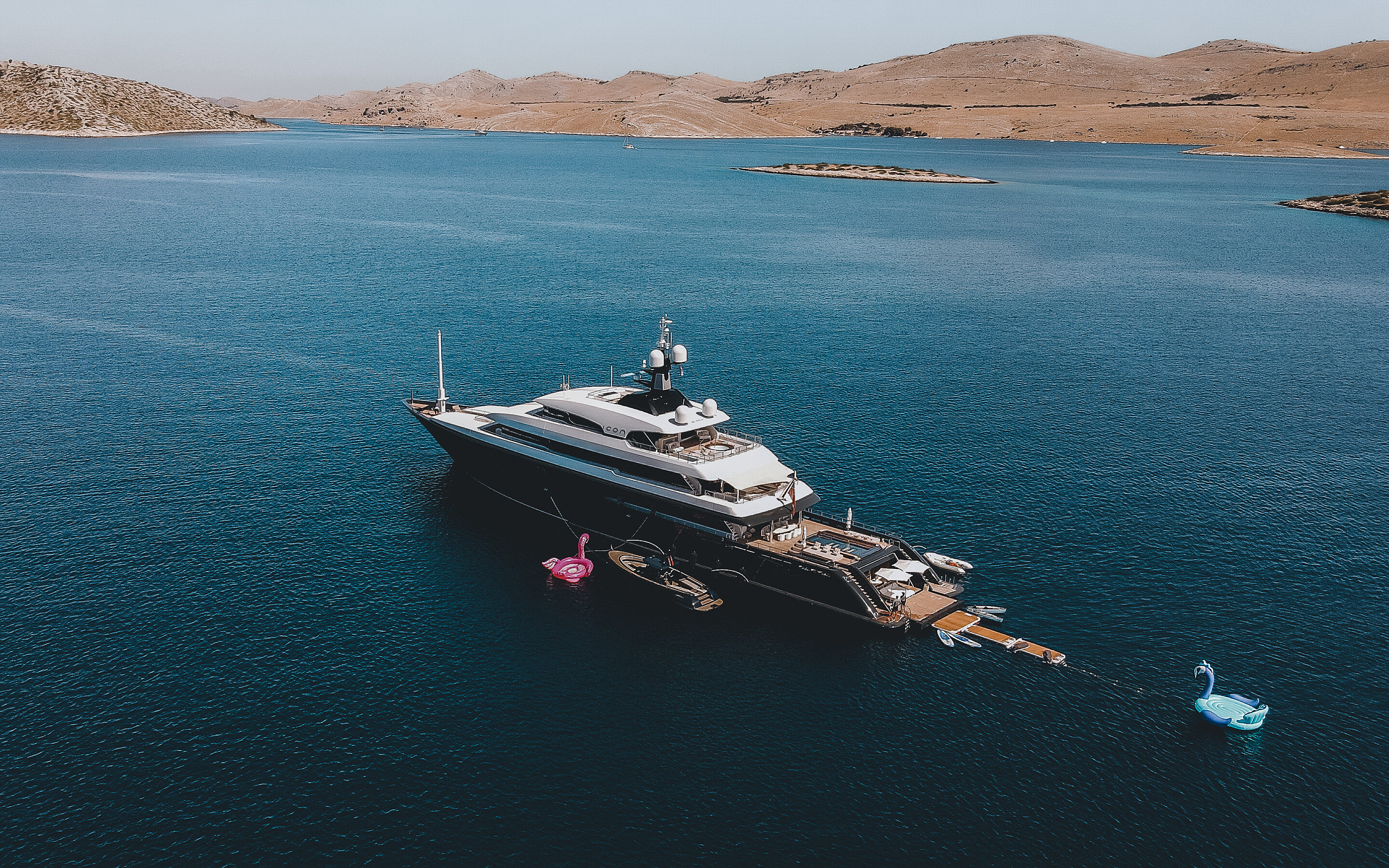 Superyacht In Open Water Chamois Crew phillipdavies